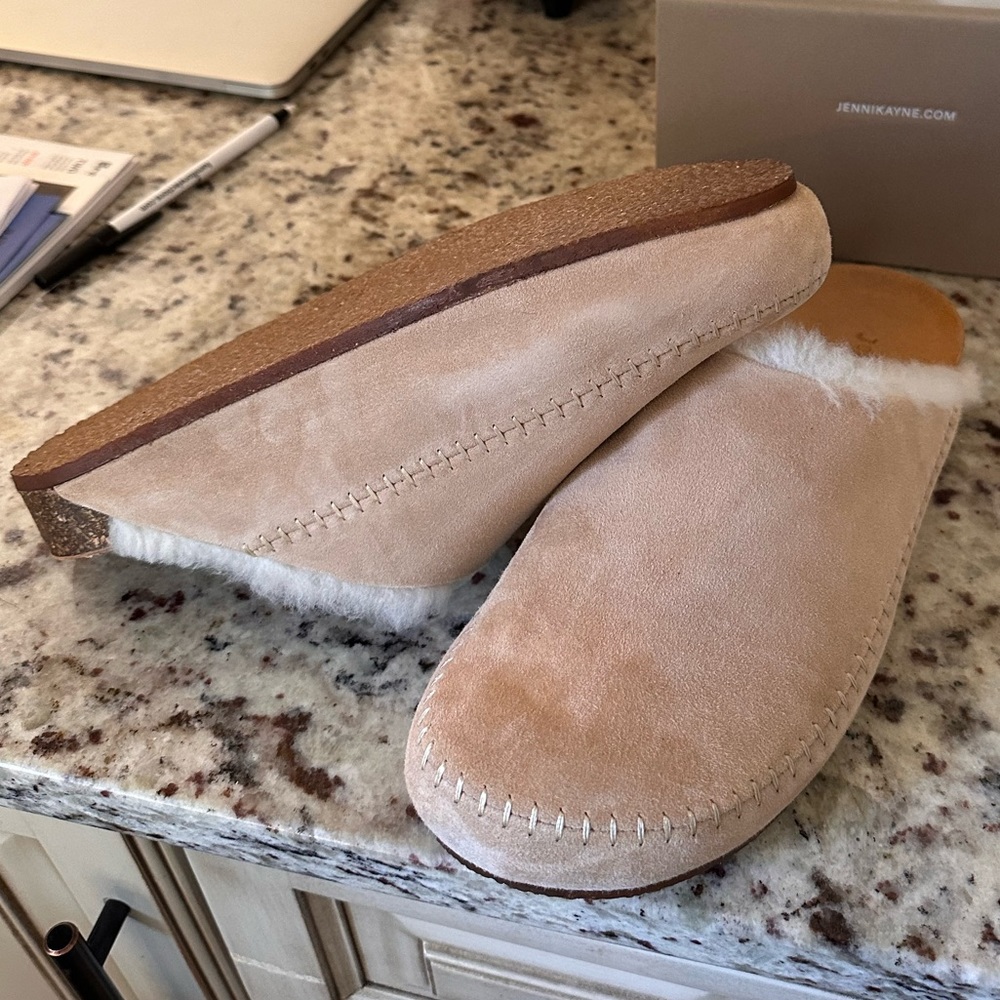NWT JENNI KAYNE Shearling-Lined Moc Clog, size 41 Fits 40-41 9-10